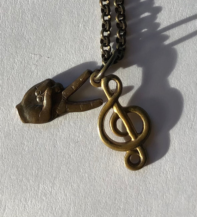 Peace & Music Necklace