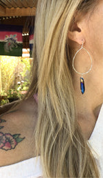 Aura Blue Quartz Earrings