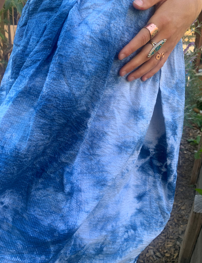 Strapless Hand Dyed Cotton Dress
