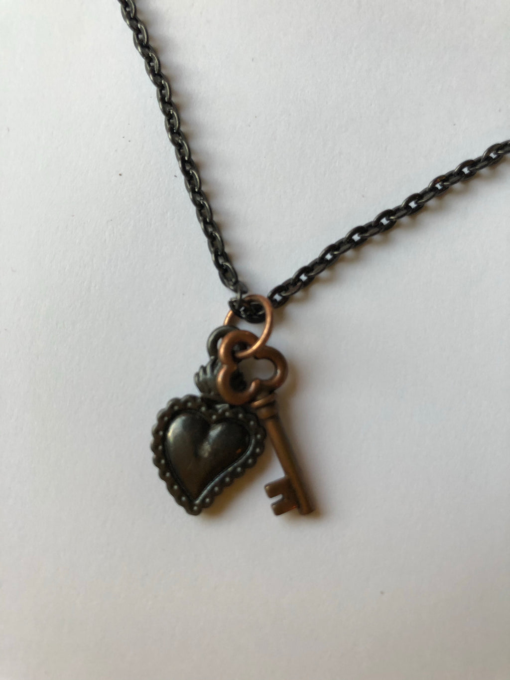 Sacred Heart Key Necklace
