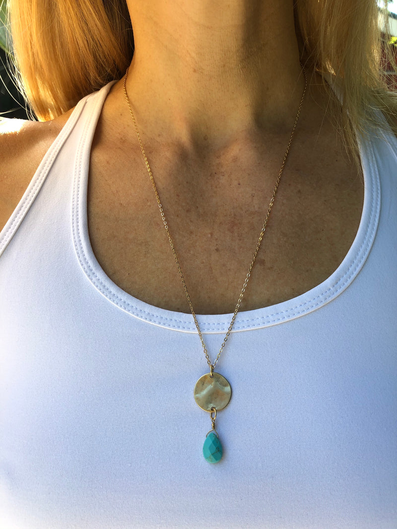 Turquoise Drop Necklace