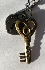 Lock & Key Heart Necklace