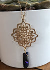 Aura Blue Quartz Necklace