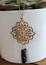 Aura Blue Quartz Necklace