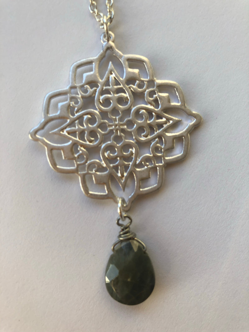 Silver & Jade Necklace